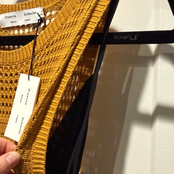 Proenza Schouler Mustard Crochet Dress - Picture 6 of 6